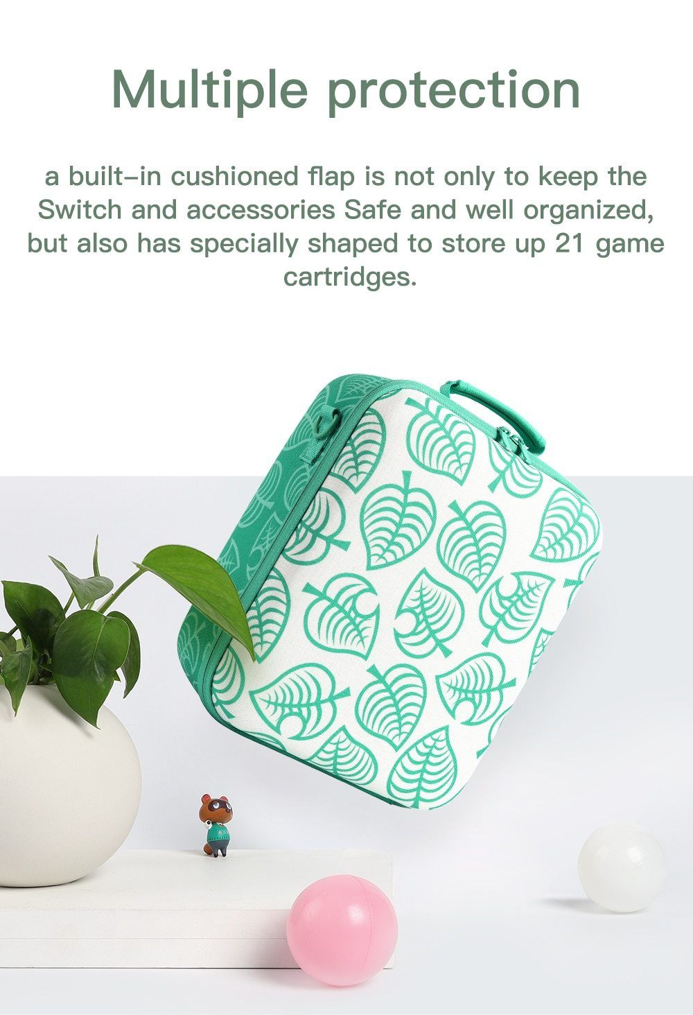 Animal Crossing Hard Case Carrying Bag - GamerPro